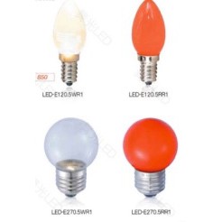 舞光 E27 E12 / 0.5W LED 神明燈 小夜燈 燈泡 0.5瓦 黃光 紅光