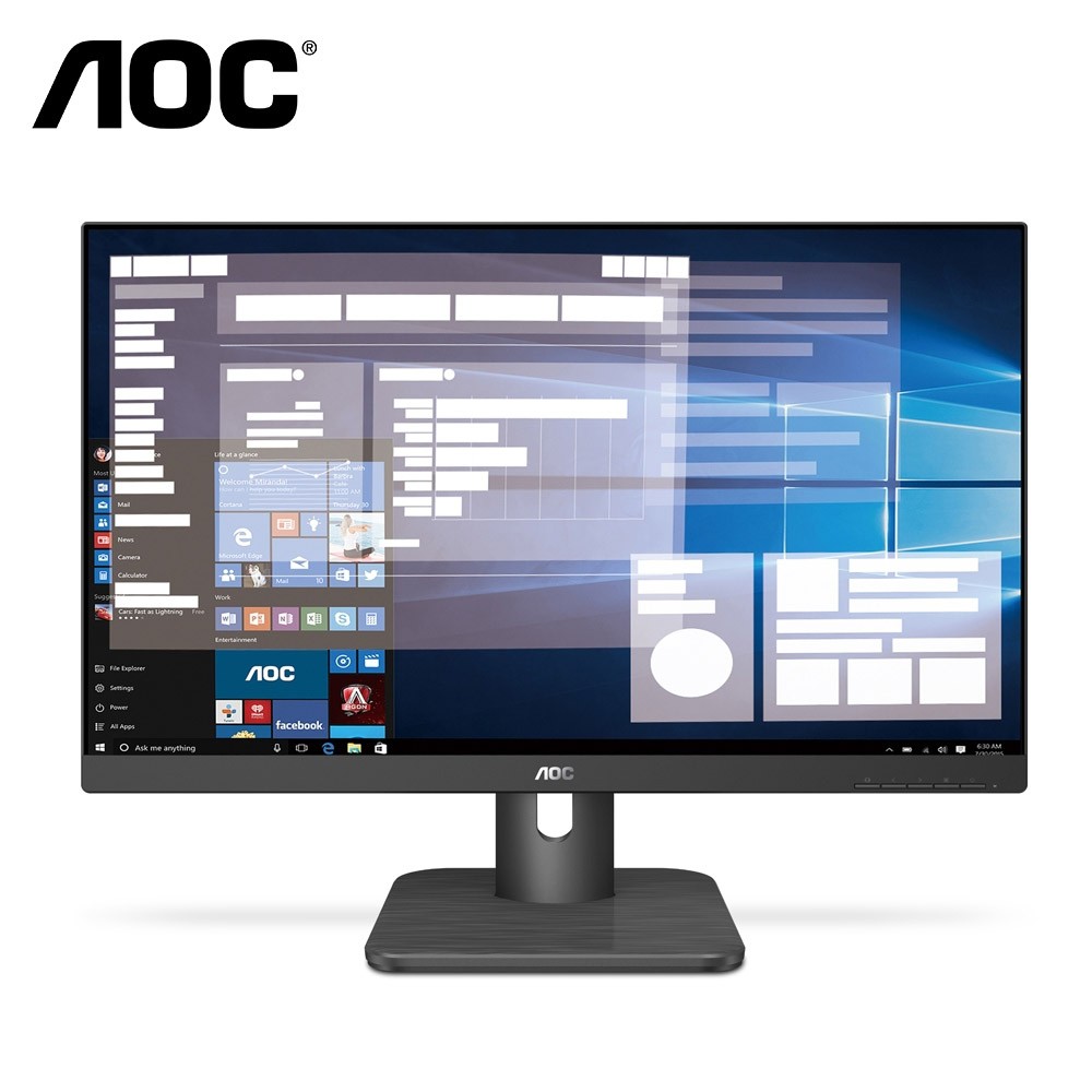 AOC 艾德蒙 24E2QA 24型 IPS窄邊框電腦螢幕 支援HDMI HDR 內建喇叭 現貨 廠商直送