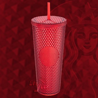 Starbucks 臺灣星巴克 2020 聖誕節 Bling紅TOGO冷水杯 24oz 隨行杯 榴槤杯 刺刺杯