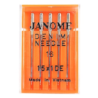 JANOME 家用高級車針 DE尖針(牛仔針) 16號 越南製造