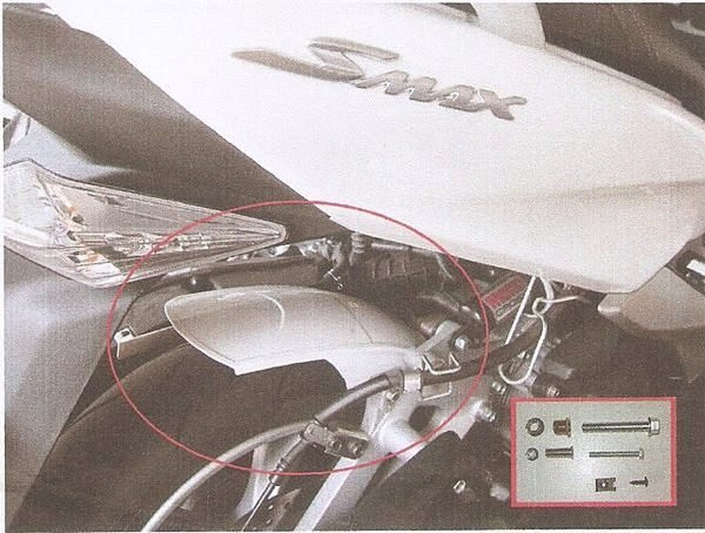 YAMAHA 山葉 SMAX S-MAX 1DK 后土除 後土除 後內土除 後輪土除( 素材黑)省去常洗車的困擾