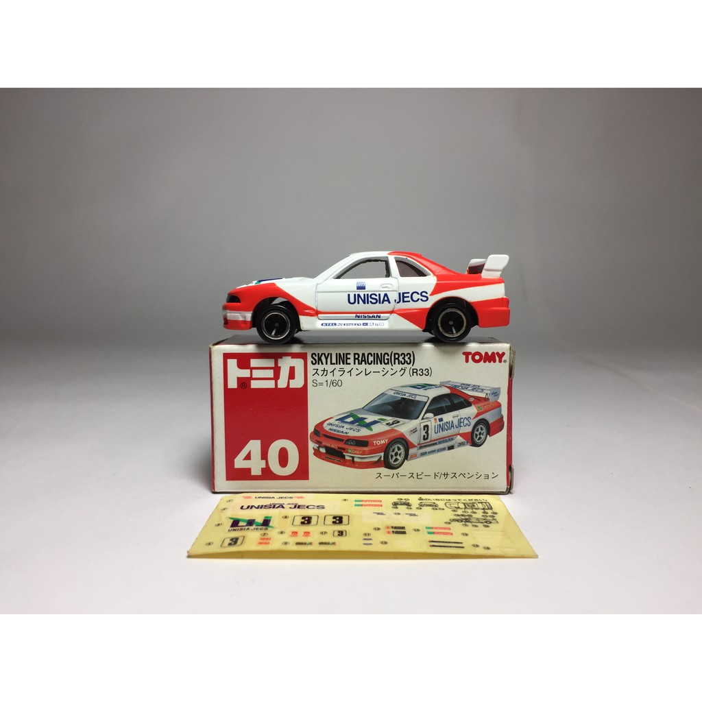 絕版逸品【TOYEE】TOMICA 紅標#40 NISSAN SKYLINE RACING(R33) GTR 賽車版