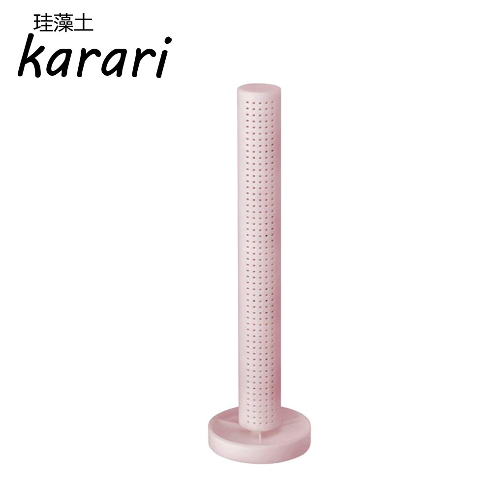 日本Karari珪藻土直立式瀝水棒-L粉紅