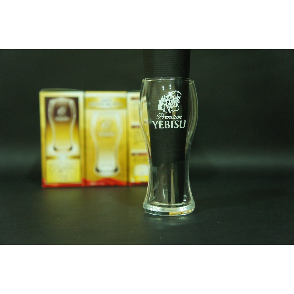 限定 日本惠比壽 日本製 YEBISU 盒裝收藏版 啤酒杯 小麥杯