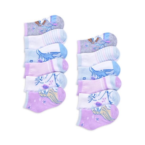 預購👍正版空運👍美國迪士尼 Frozen  冰雪奇緣艾莎公主安娜 襪子 女童  童襪 12雙入
