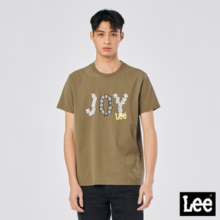 Lee 文字JOY LEE印花短袖T恤 男 Modern 橄欖綠LL220193ANL