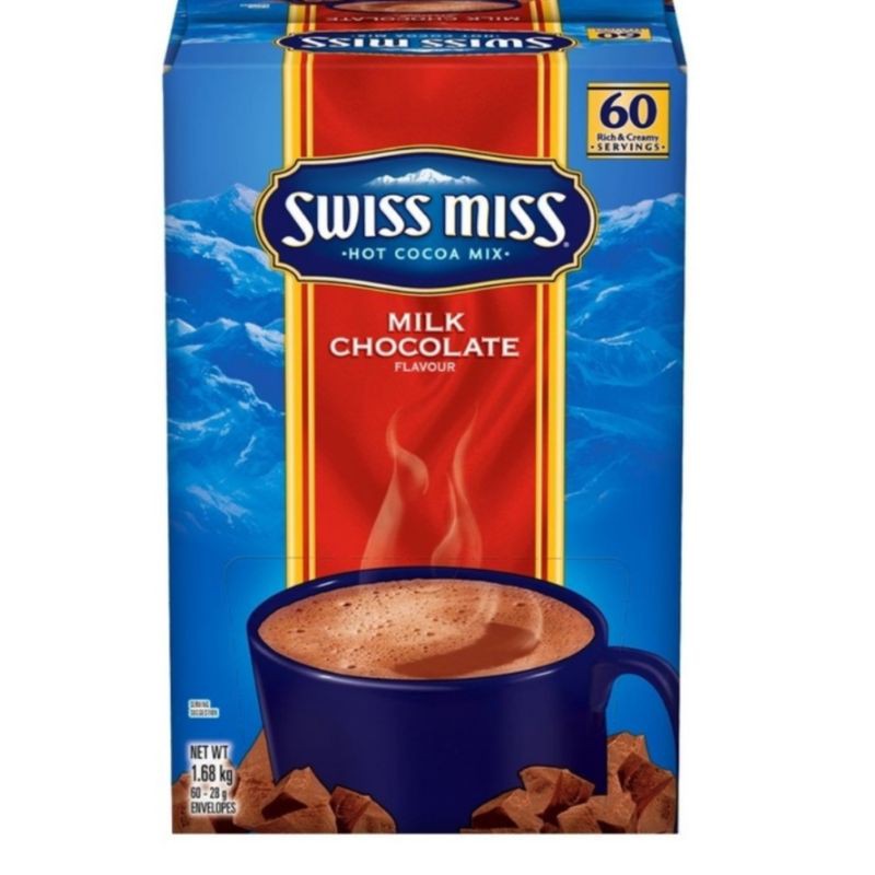 Cotco好市多代購 SWISS MISS香醇巧克力即溶可可28g×60入(單包；1盒)高雄市可面交