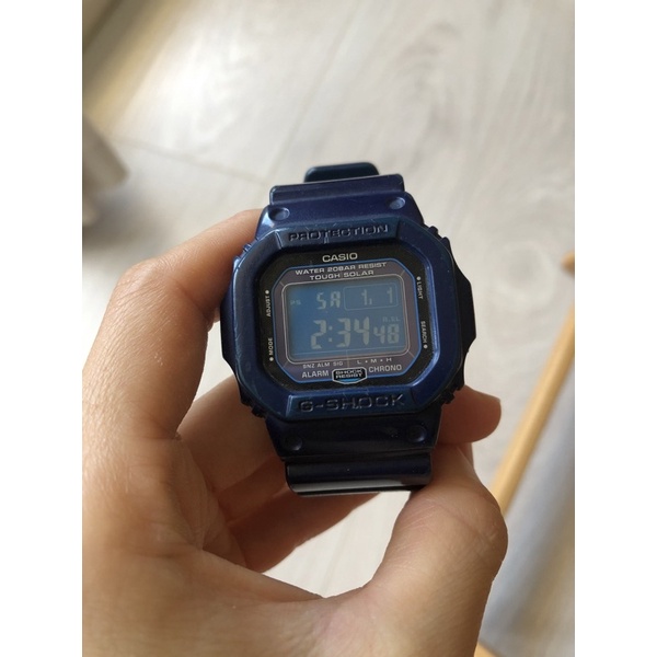 二手 Casio g-shock 深藍色電子錶