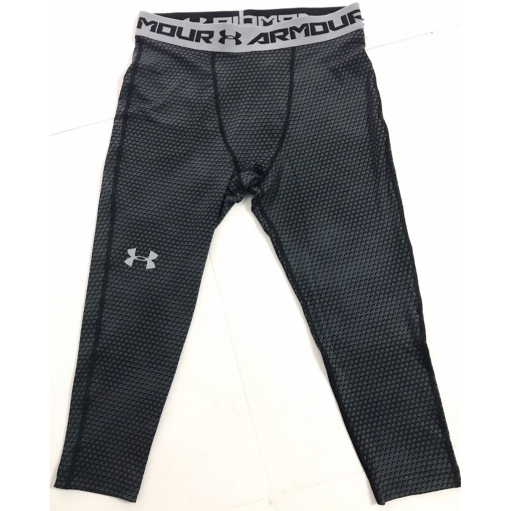 #現貨# UA-Under Armour 男大人伸縮彈性健身褲/七分褲