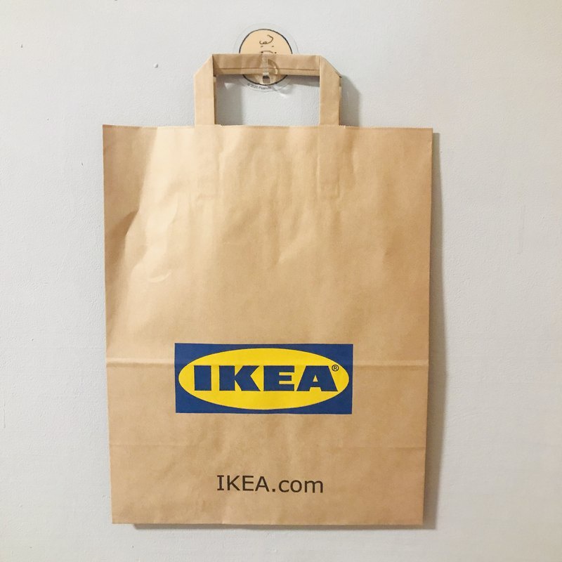 IKEA代購 紙袋 IKEA logo袋  禮品袋 30X16X38公分 禮物袋 包裝袋 手提袋