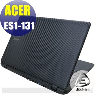 【Ezstick】ACER ES1-131 Carbon黑色立體紋機身貼 (含上蓋、鍵盤週圍) DIY包膜