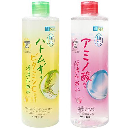 ROHTO 肌研 極水高保濕化妝水 400ml 無色素 無香料