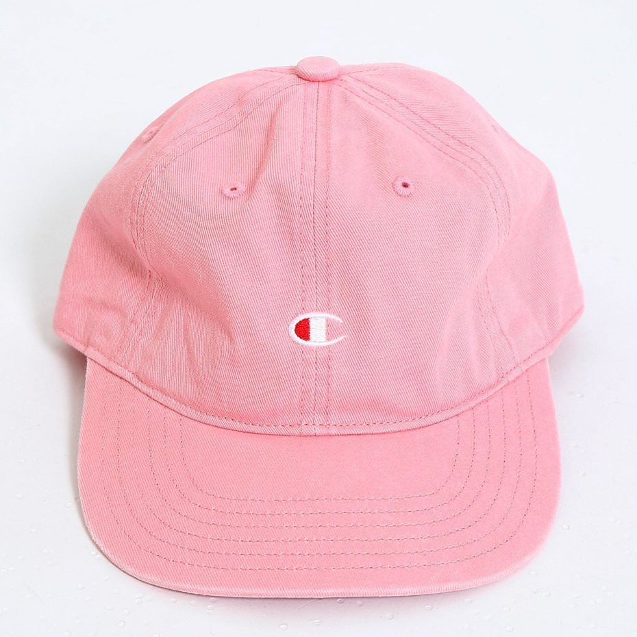 CHAMPION DAD HAT 粉紅 老帽 彎帽 運動 可調整式 棒球帽【C8-K703C-910】