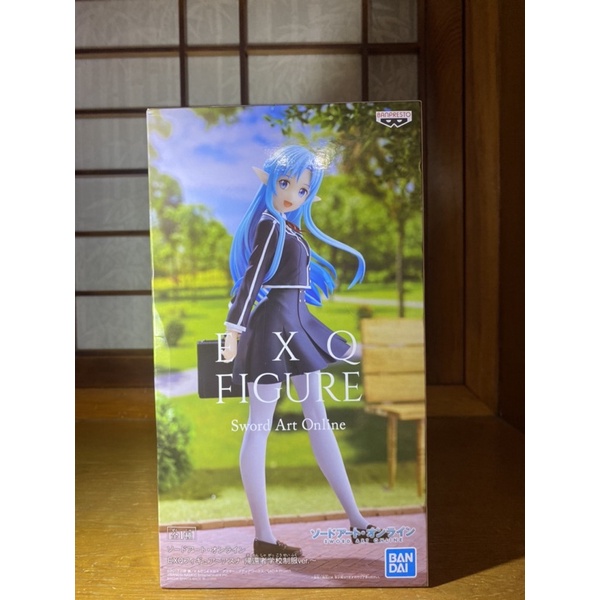 正版 日版 景品 Banpresto EXQ 刀劍神域 SAO 亞絲娜 水精靈 回歸學校制服日 美少女 模型 公仔