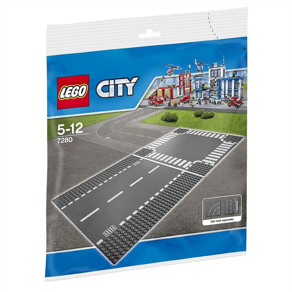 【台中翔智積木】LEGO 樂高 CITY系列 7280 十字路口+直線 道路底板