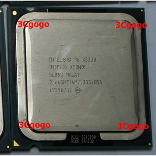 【優質二手良品】Intel Xeon X3330 2.66GHz/6M/1333 四核 775 CPU 無風扇 正式版