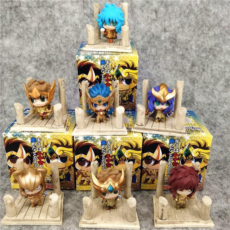 圣斗士星矢7款蚊香眼黃金十二宮篇盒蛋公仔桌面擺件盲盒玩偶手辦 蝦皮購物