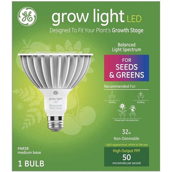 微綠森活｜GE植物燈 GE grow light LED 9W/32W (現貨)