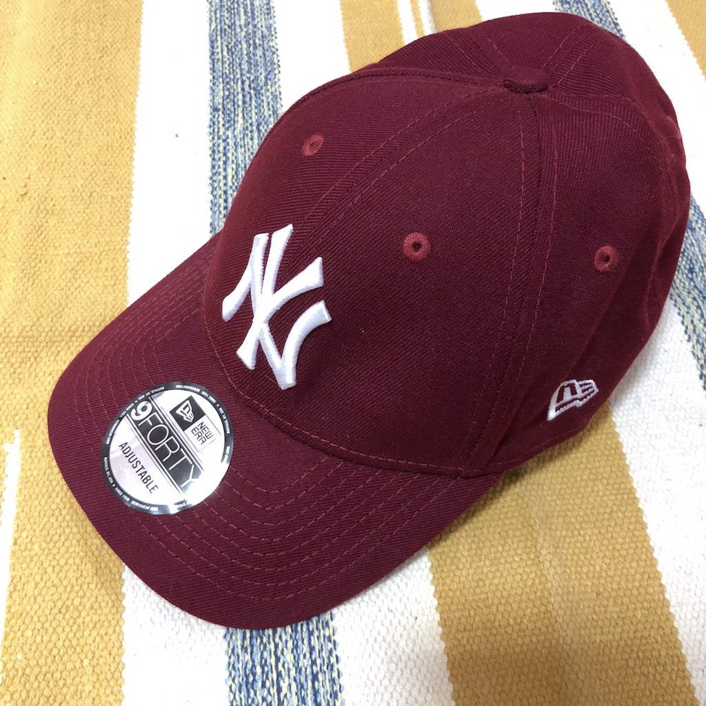 🔴NEW ERA 紐約洋基 New York Yankees 酒紅色 老帽 棒球帽 鴨舌帽 潮帽 休閒帽 帽子