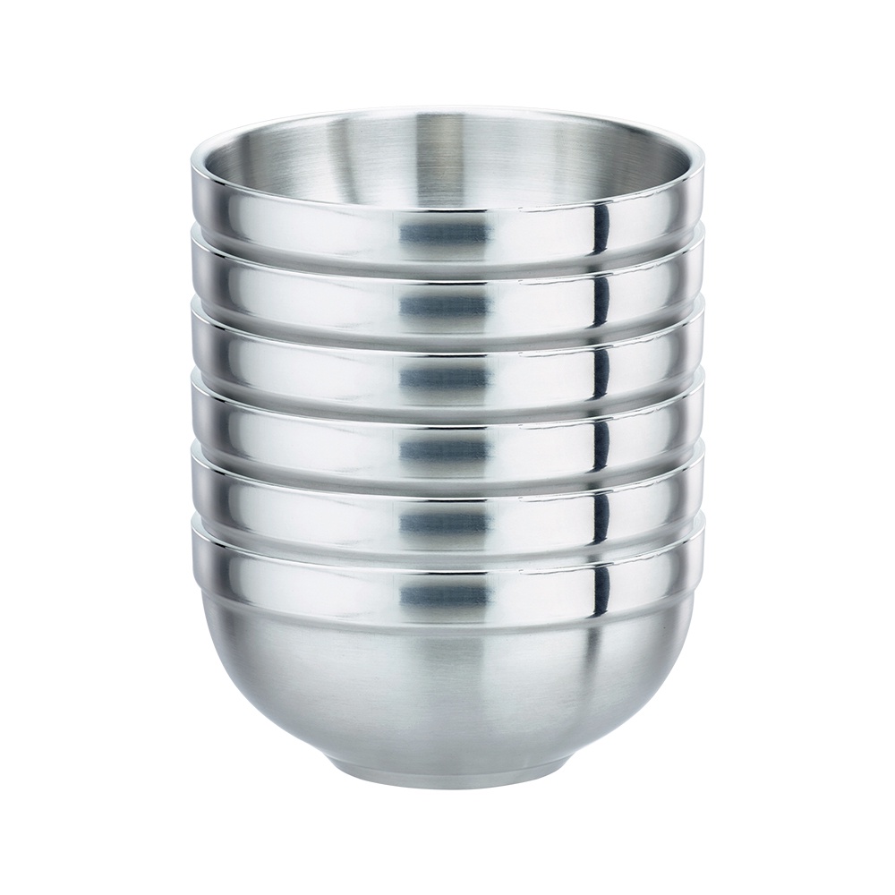 Le idea 樂德兒│PERFECT 理想牌 極緻316雙層碗 六入組 不鏽鋼隔熱碗 不鏽鋼雙層碗 兒童碗