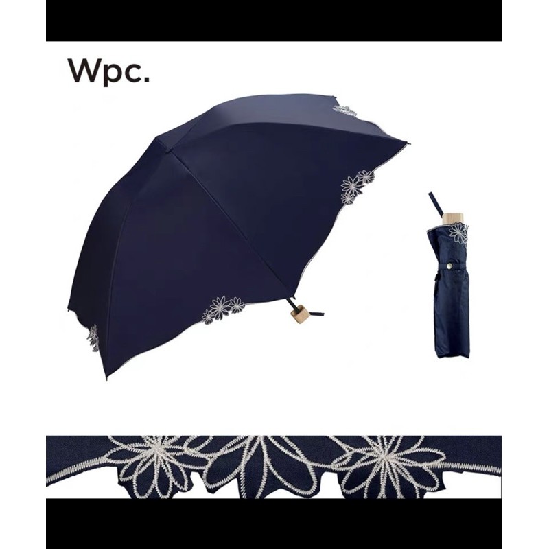 全新 現貨 正品 日本 wpc 花瓣 雨傘 鳥籠 刺繡 晴雨 抗uv 遮陽 防曬 抗紫外線 折傘 折疊 w.p.c.