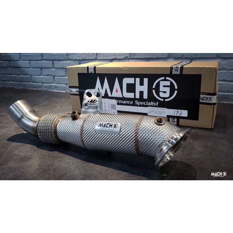 Mach5高流量直通/200鉬當派BMW M140 M240i 340i 440i #B58#排氣管#downpipe
