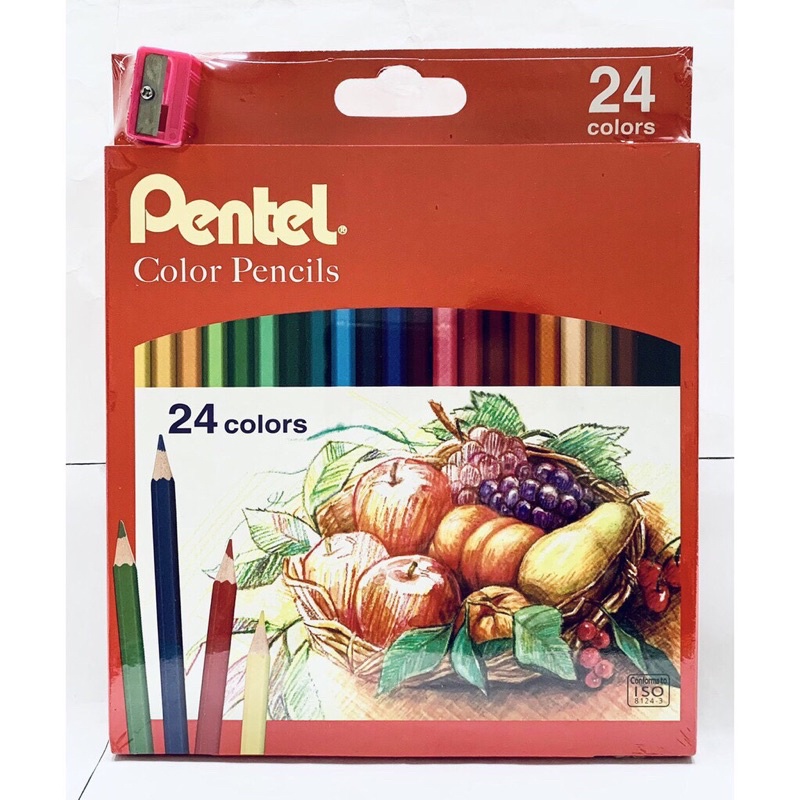 飛龍 pentel 24色色鉛筆 CB8-24-TH 彩色鉛筆 繪圖筆