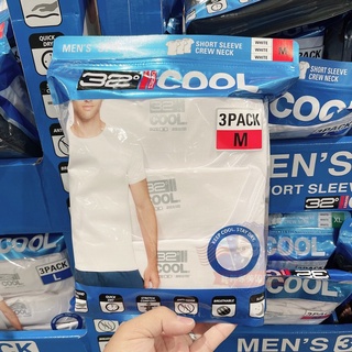 胖胖家美國直郵32度cool男女圓領t恤3件裝彈力親膚柔軟舒適短袖 蝦皮購物