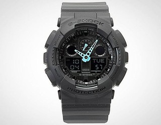 【紐約范特西】現貨 CASIO G-Shock GA-100C-8A 手錶 黑藍 指標 潮流錶 消光 雙顯