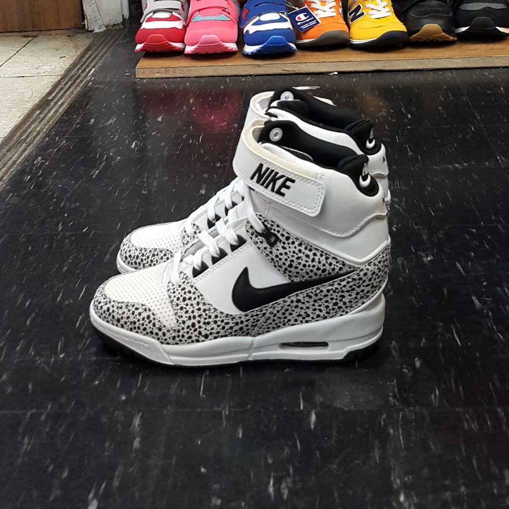 NIKE AIR REVOLUTION SKY HI PRM 內增高 高跟鞋 厚底 氣墊 魔鬼氈 819809-100