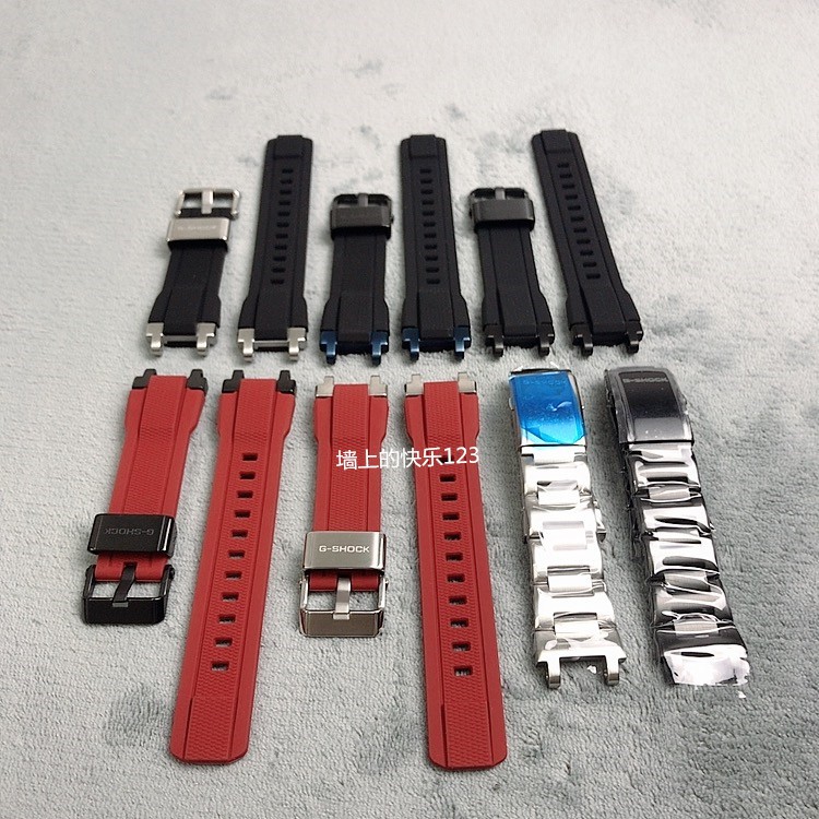 G-SHOCK卡西歐手表金屬不銹鋼表帶MTG-B1000/G1000膠帶樹脂配件