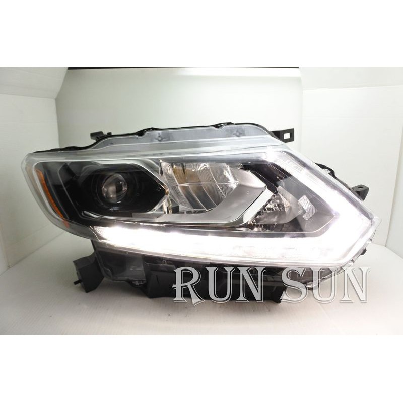 ●○RUN SUN 車燈,車材○● 全新 日產 X TRAIL X-TRAIL T32 升級高配樣式黑框魚眼 大燈 一對