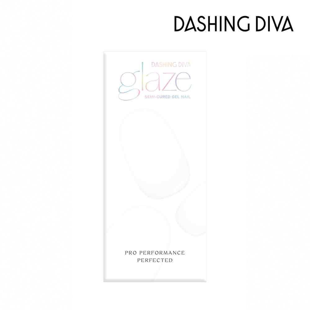 【DASHING DIVA】glaze凝膠美甲貼_奶油紫丁香_需照燈  凝膠 DIY 指甲貼 可修剪 簡約 夢幻 粉泡泡