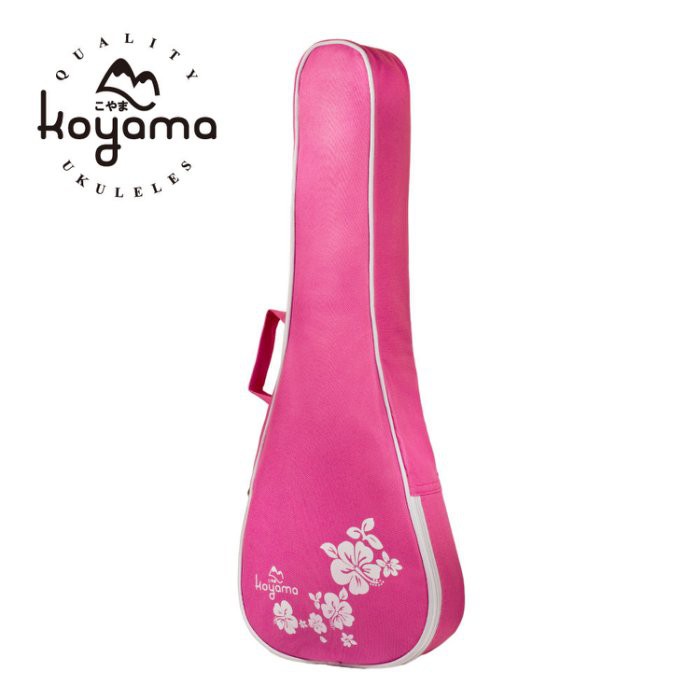 Koyama 扶桑花 烏克麗麗袋 烏克麗麗背袋 琴袋 烏克麗麗琴袋 21吋烏克麗麗專用 粉紅色
