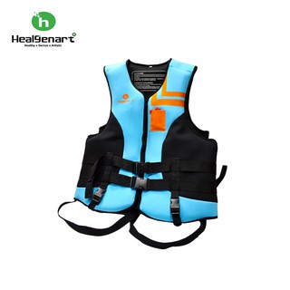 【Healgenart】悠遊漂浮救生衣M L XL 潛水材質救生衣 加厚款✦游泳、戲水、浮潛、水上安全防身