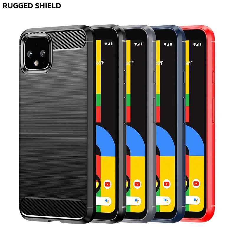 台灣本地現貨 谷歌 google pixel4XL碳纖維拉絲 手機殼 軟殼