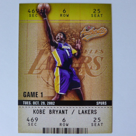 ~ Kobe Bryant ~小飛俠.黑曼巴/柯比·布萊恩 名人堂 2002年 NBA球員卡