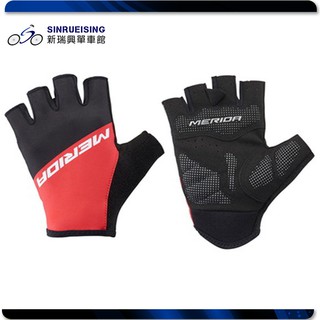 【新瑞興單車館】MERIDA 美利達 Race Glove 半指 短指手套 紅 #MA1183