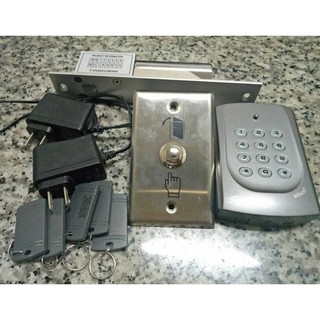 C-671 Mifare 陽極鎖套裝 MF卡機+陽極鎖+MF卡片+開門鈕+變壓器 陽極鎖 門禁 IC IC門禁機