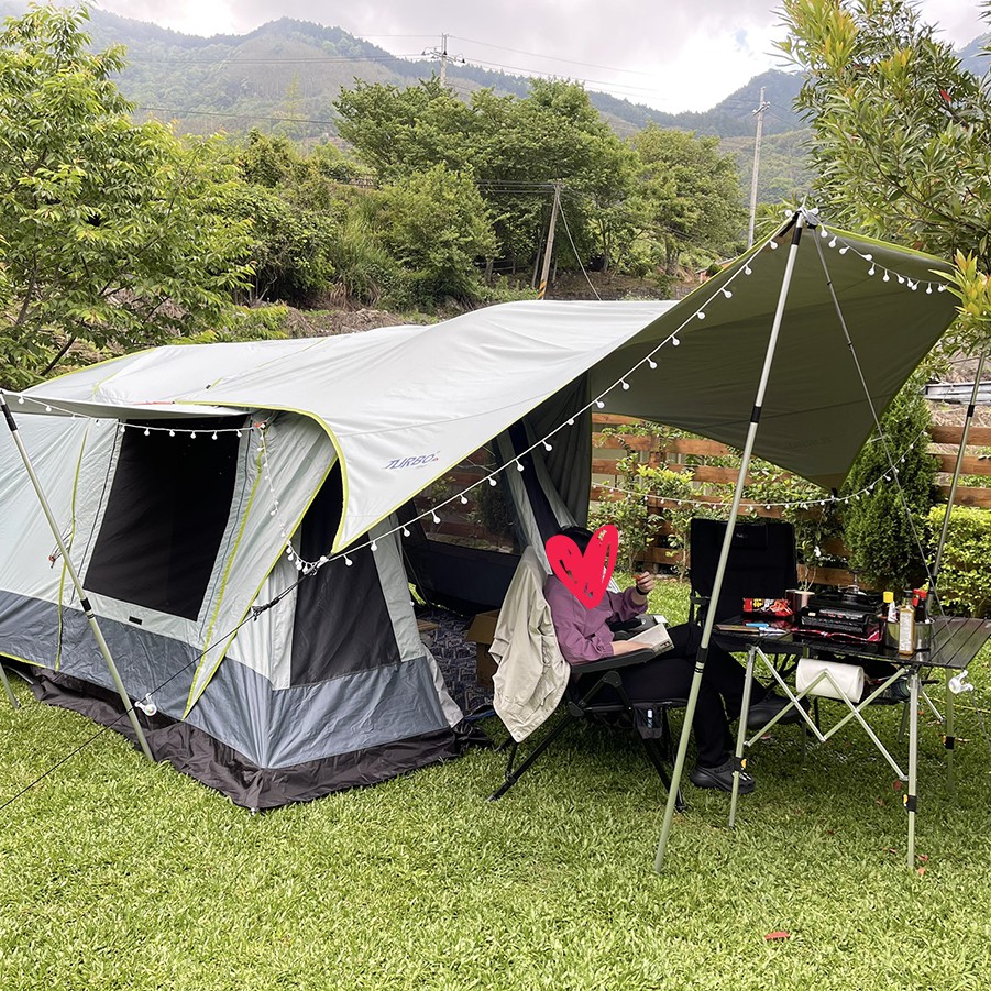 私物【Turbo Tent】Tourist 270 ㄧ房一廳六人帳-強化版(速搭帳/全遮光/類黑膠2020)+小蝸牛天幕