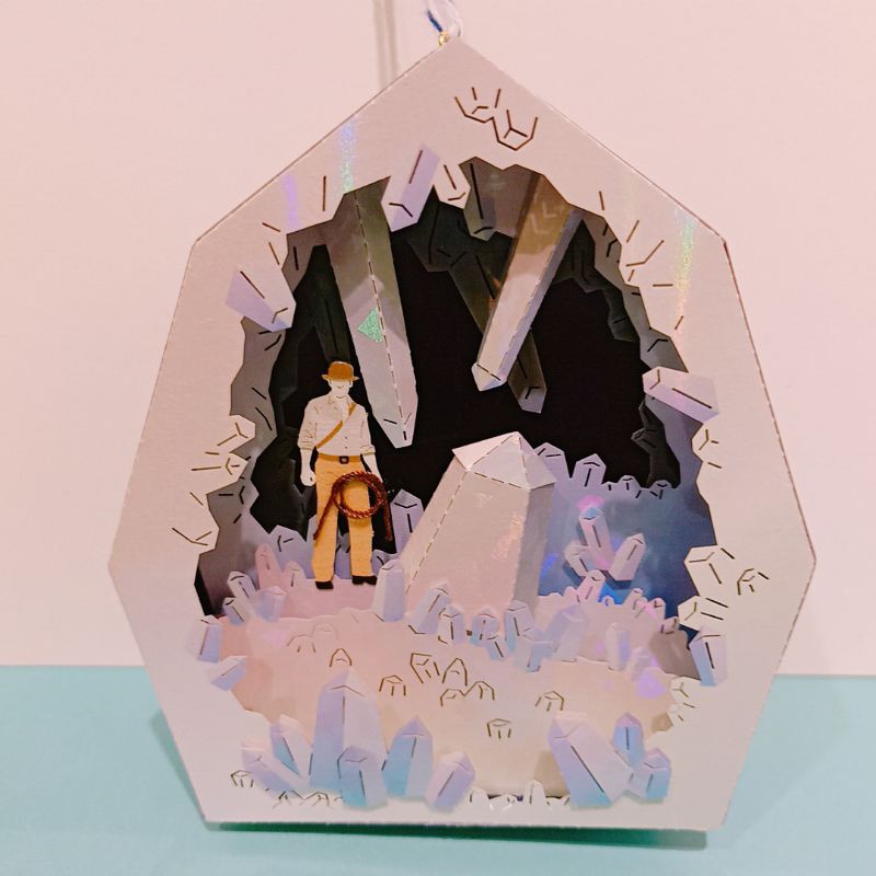 袖珍屋 迷你紙模型 3D雷射材料包 diy材料包 紫水晶山洞探險 紙風景