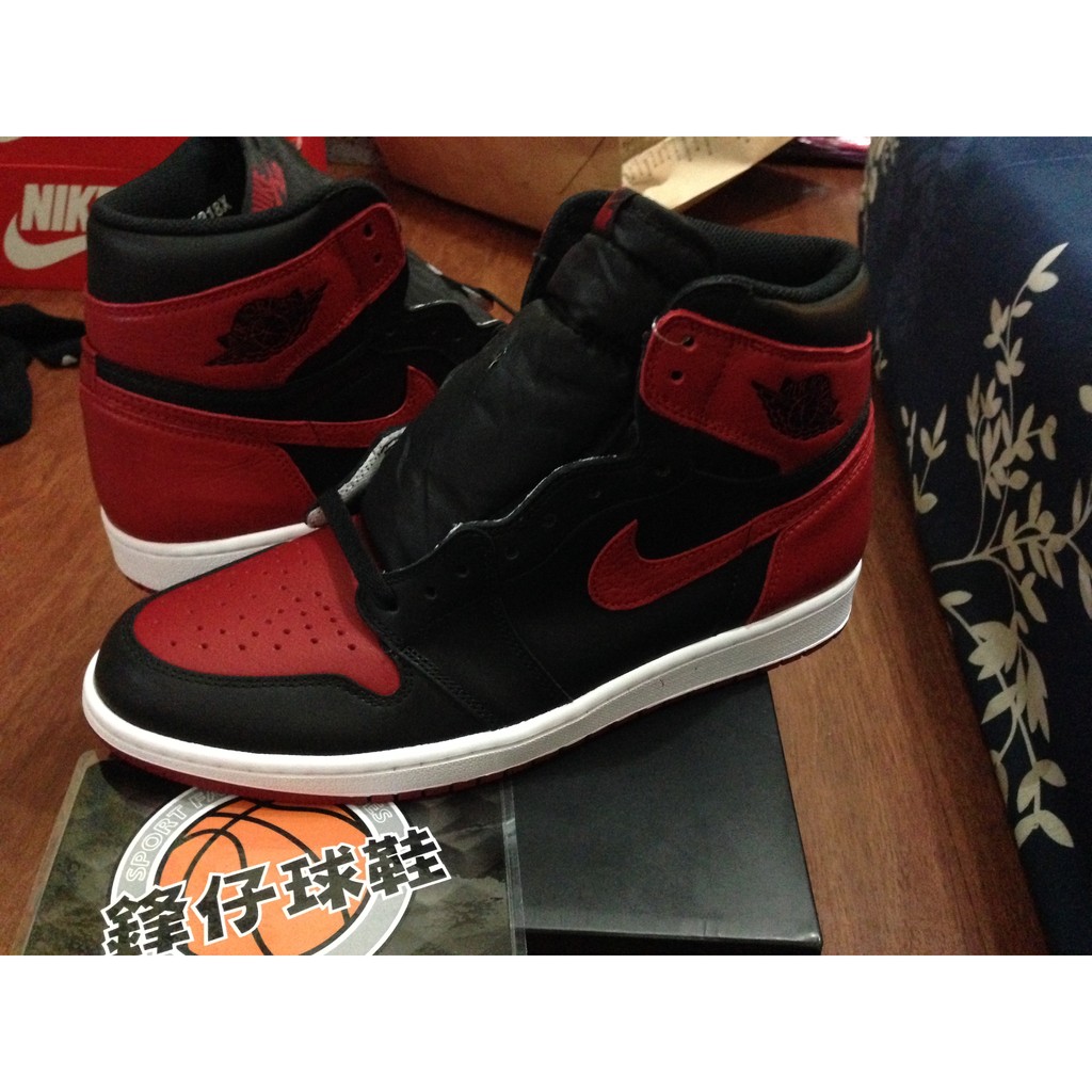 【 鋒仔球鞋】NIKE AIR JORDAN 1 HIGH OG “BANNED” 黑紅1代經典復刻555088-001