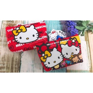 正版授權 三麗鷗 HELLO KITTY 凱蒂貓 十字紋零錢包 零錢包 拉鍊包 收納包 卡通包 硬幣包 錢幣包 錢包