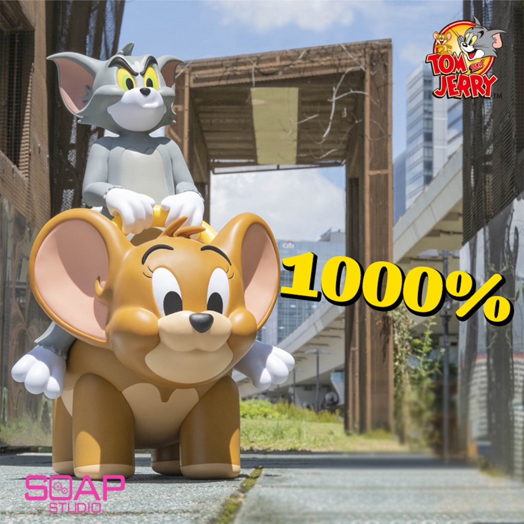 【撒旦玩具 SatanToys】預購 SOAP STUDIO 卡通【湯姆貓與傑利鼠 / 貓和老鼠】超巨大 超級騎師 擺件