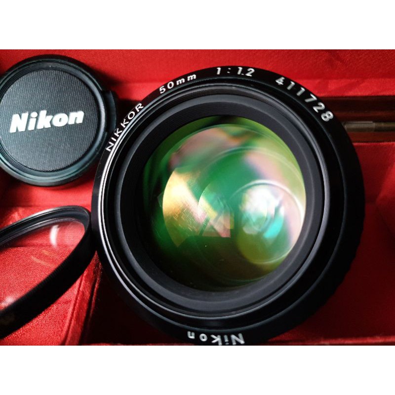 Nikon Ais 50mm F1.2 頂級大光圈標準定焦鏡「有盒單」(附遮光罩及B+W 