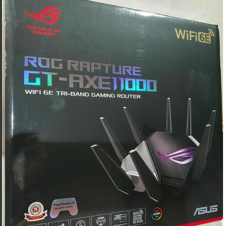 美版 ASUS ROG Rapture WiFi 6E Gaming Router GT AXE11000 電競路由器