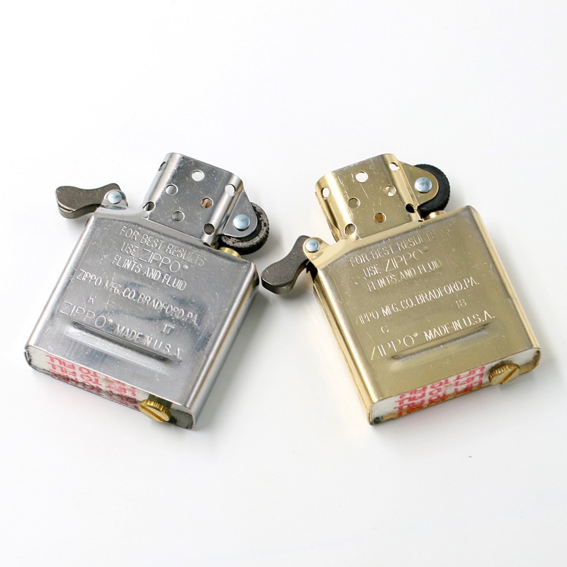 Zippo打火機內膽機芯金銀色常規機通用美國正版原裝正品芝寶配件 蝦皮購物