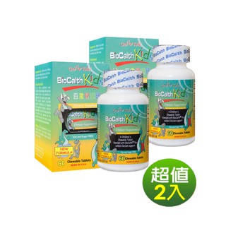 【美國百傲】BioCalth Kids百傲兒童鈣 原裝進口三項功能專利青少年吸收率高達95%保健食品水蜜桃口味咀嚼錠免運