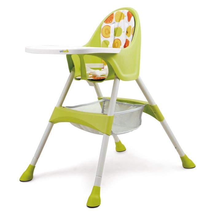 unilove 兒童餐椅-黃綠色