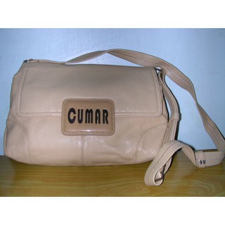 專櫃 義大利品牌 CUMAR 土黃色 斜背包 側背包